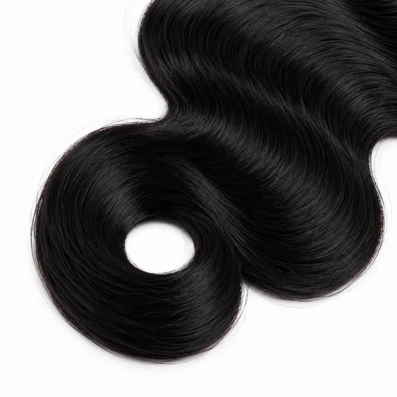 Jet Black Body Wave  Human Hair Bundles