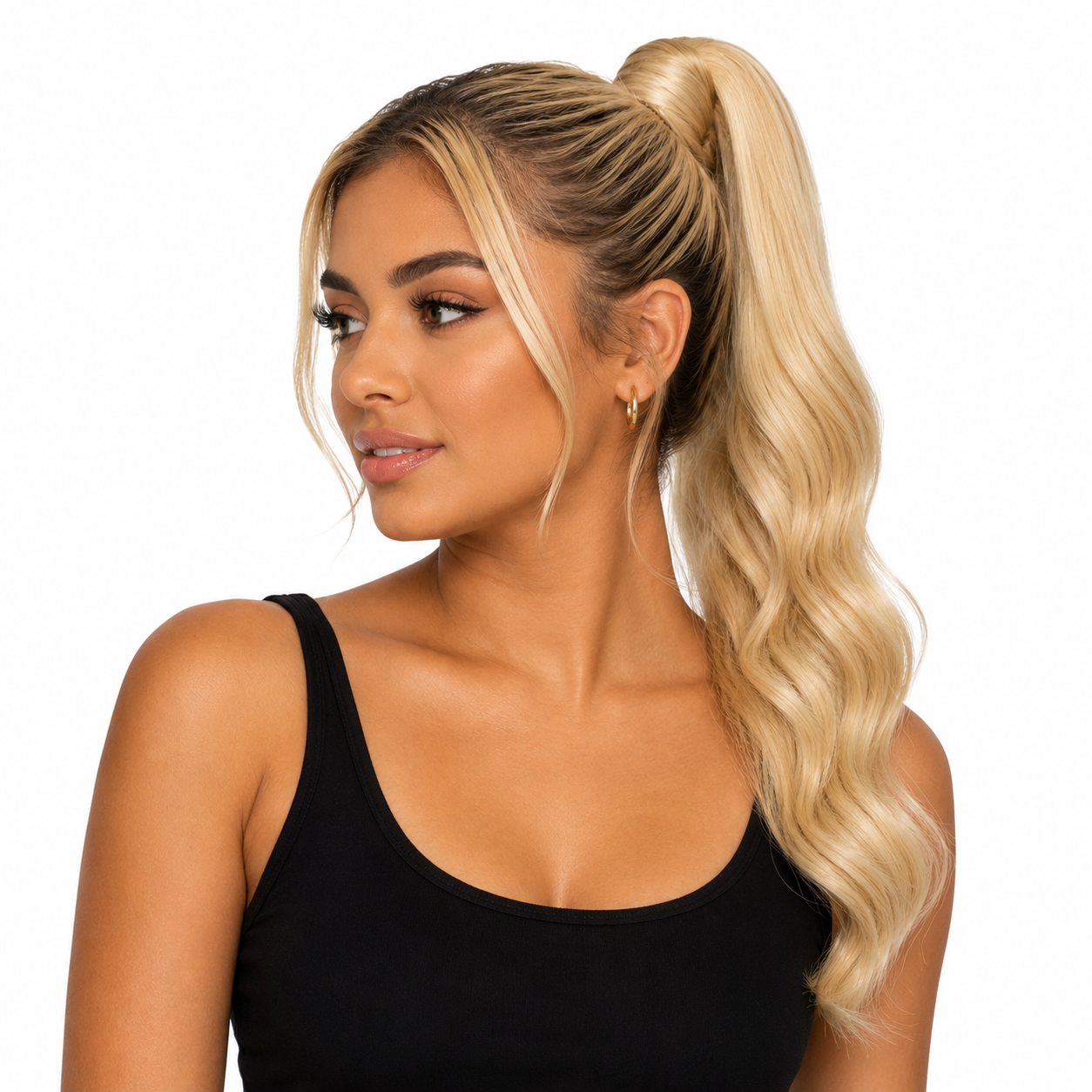 Bleach Blonde Ponytail