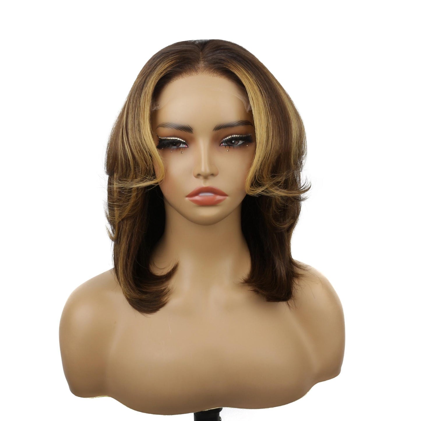 Raw Toffee Flip Glueless 5x5 HD Lace Closure Bob Wig